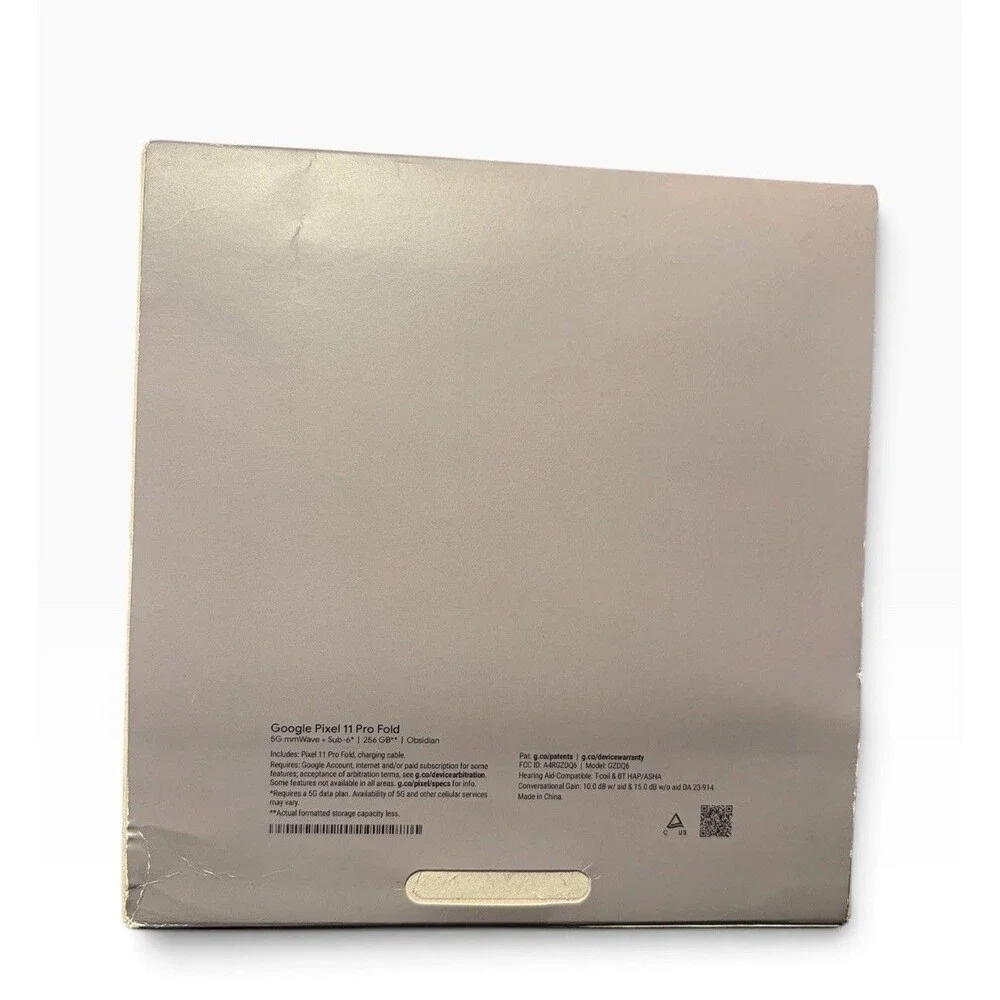 Google Pixel 11 Pro Fold Obsidian 256gb EMPTY BOX ONLY